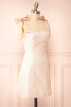 Suvi Short Pink Patterned A-Line Dress | Boutique 1861 side view
