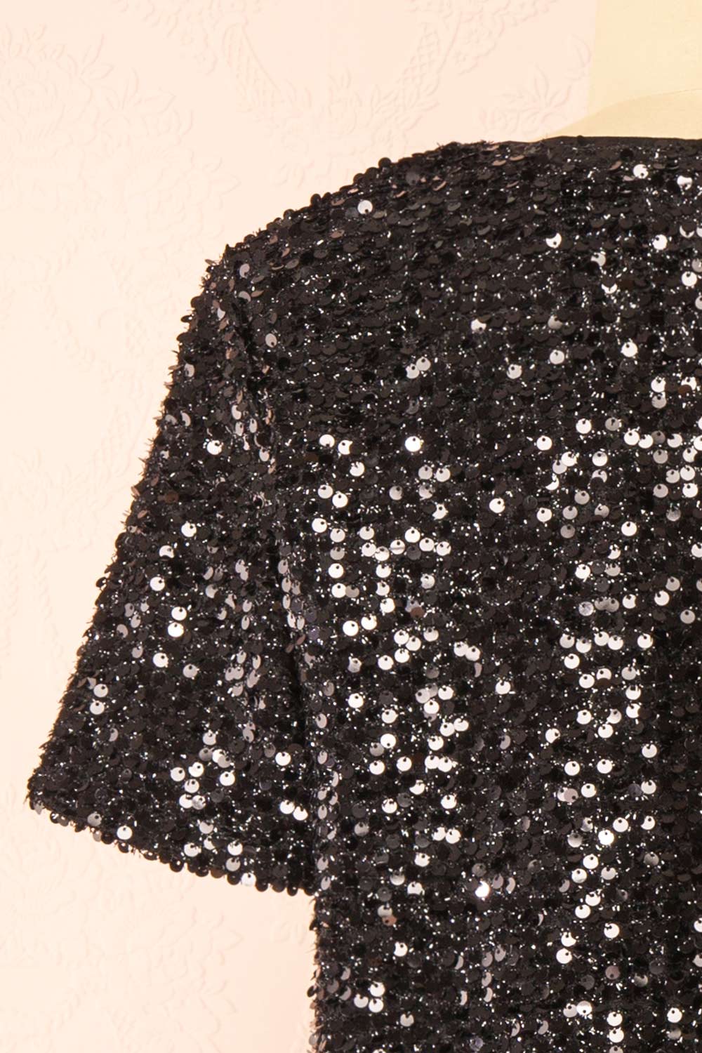 Sydney Black Sequin Top | La petite garçonne back