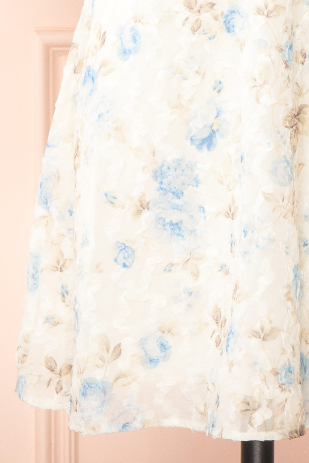 Sykos Short White Floral Chiffon Dress | Boutique 1861 bottom