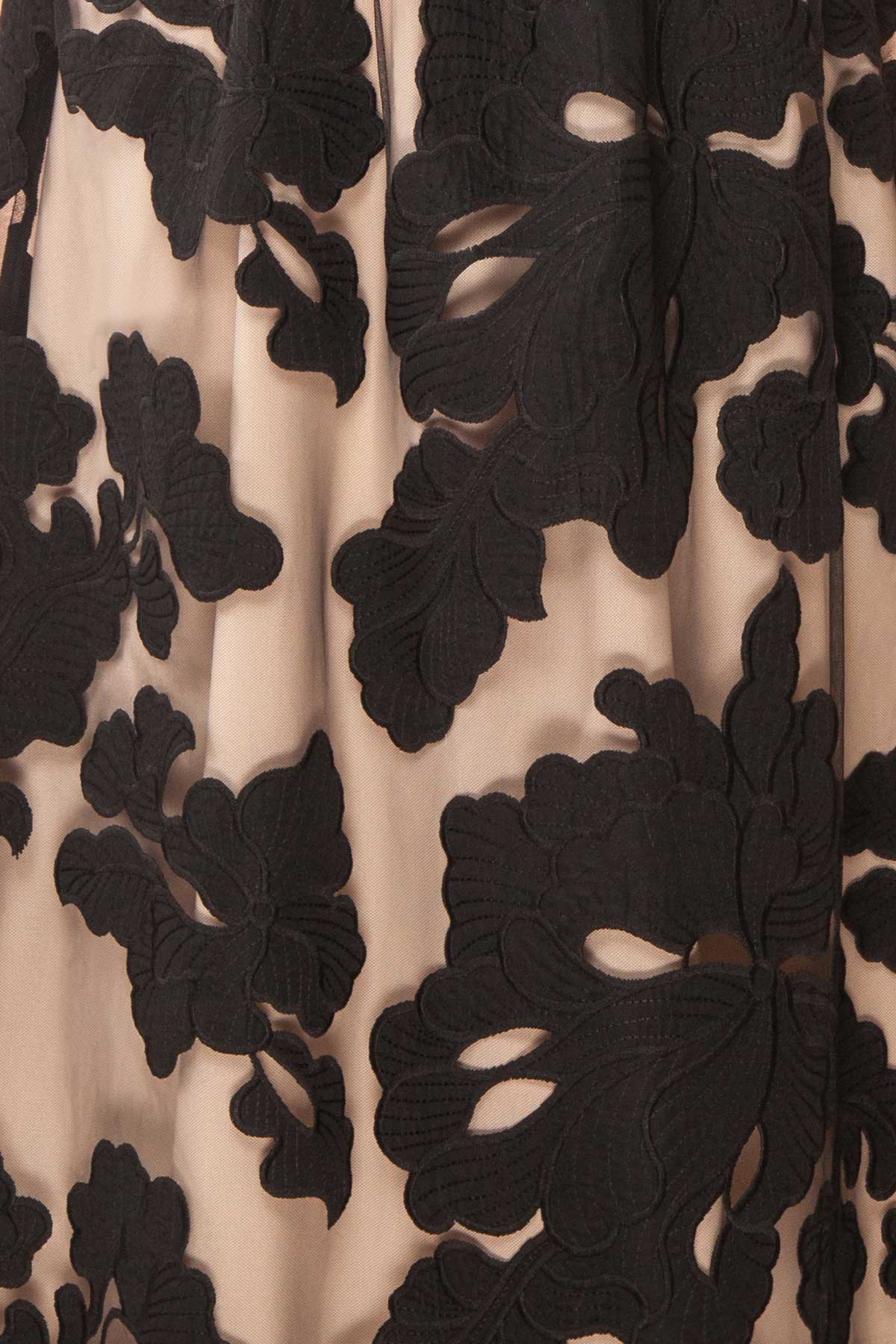 fabric view of Seleana Red Satin Midi Slip Dress at Boutique 1861