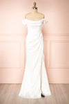 Symone Off-Shoulder Corset Bridal Dress | Boudoir 1861 front view