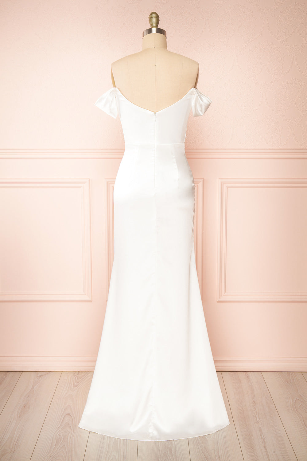 Symone Off-Shoulder Corset Bridal Dress | Boudoir 1861 back view