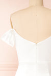 Symone Off-Shoulder Corset Bridal Dress | Boudoir 1861 back close-up