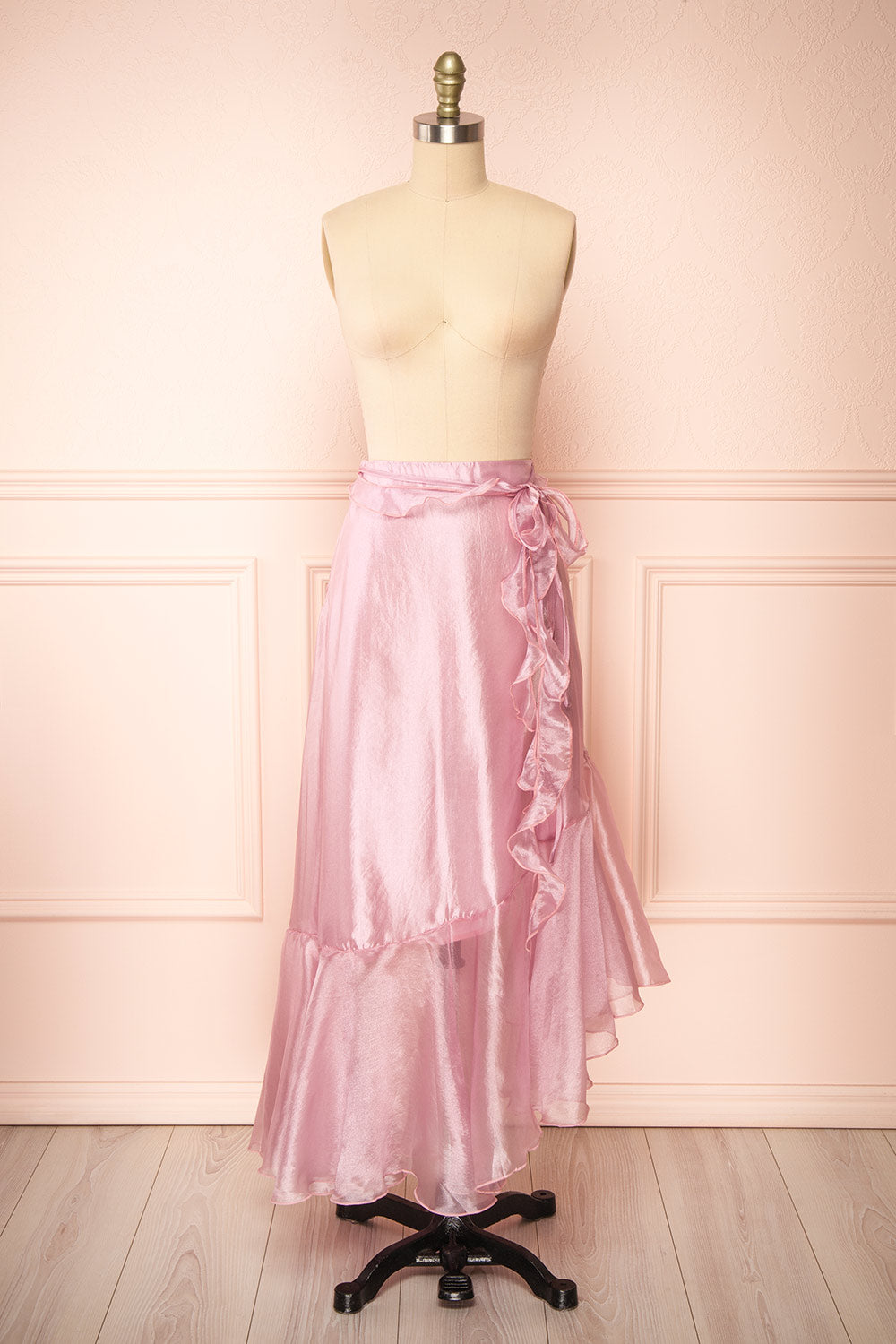 Syrena Asymmetrical Lilac Maxi Skirt | Boutique 1861 front view