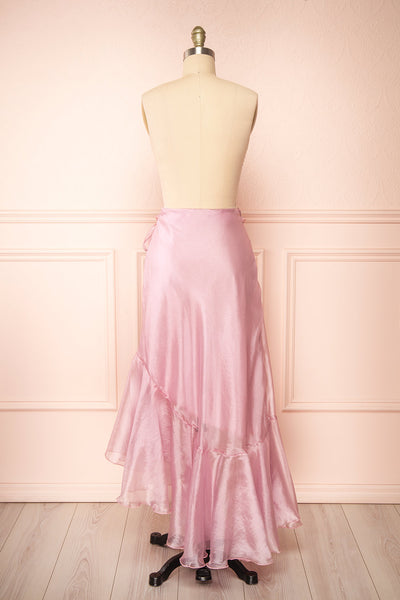 Syrena Asymmetrical Lilac Maxi Skirt | Boutique 1861 back view