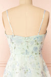 Taeyeon Mint Floral Maxi Dress | Boutique 1861  back