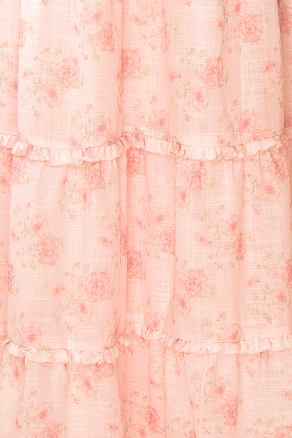 Taylor Midi Pink Floral Dress w/ Bow Straps | Boutique 1861 fabric
