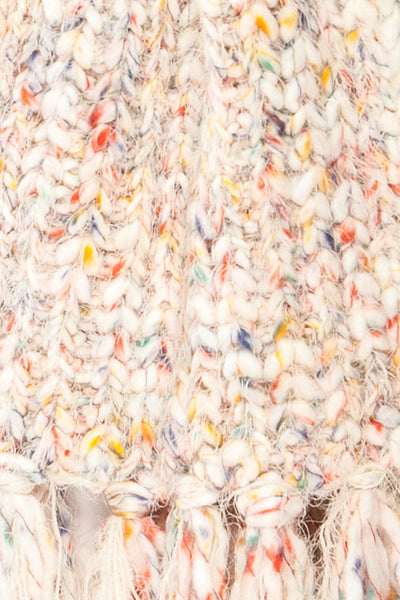 Tbilisi Multicoloured Soft Knit Scarf | La petite garçonne fabric