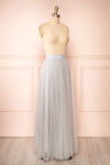 Telia Grey Tulle Maxi Skirt | Boutique 1861 side view