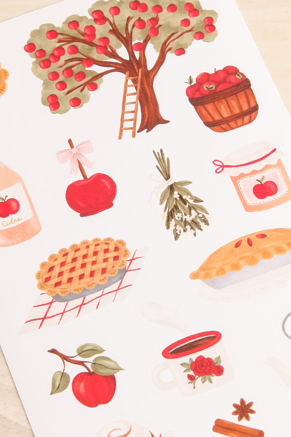 Apple Picking Sticker Sheet | Maison garçonne close-up