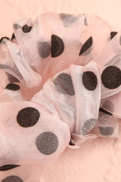 Thalays Pink Polka-Dot Scrunchie | Boutique 1861 close-up