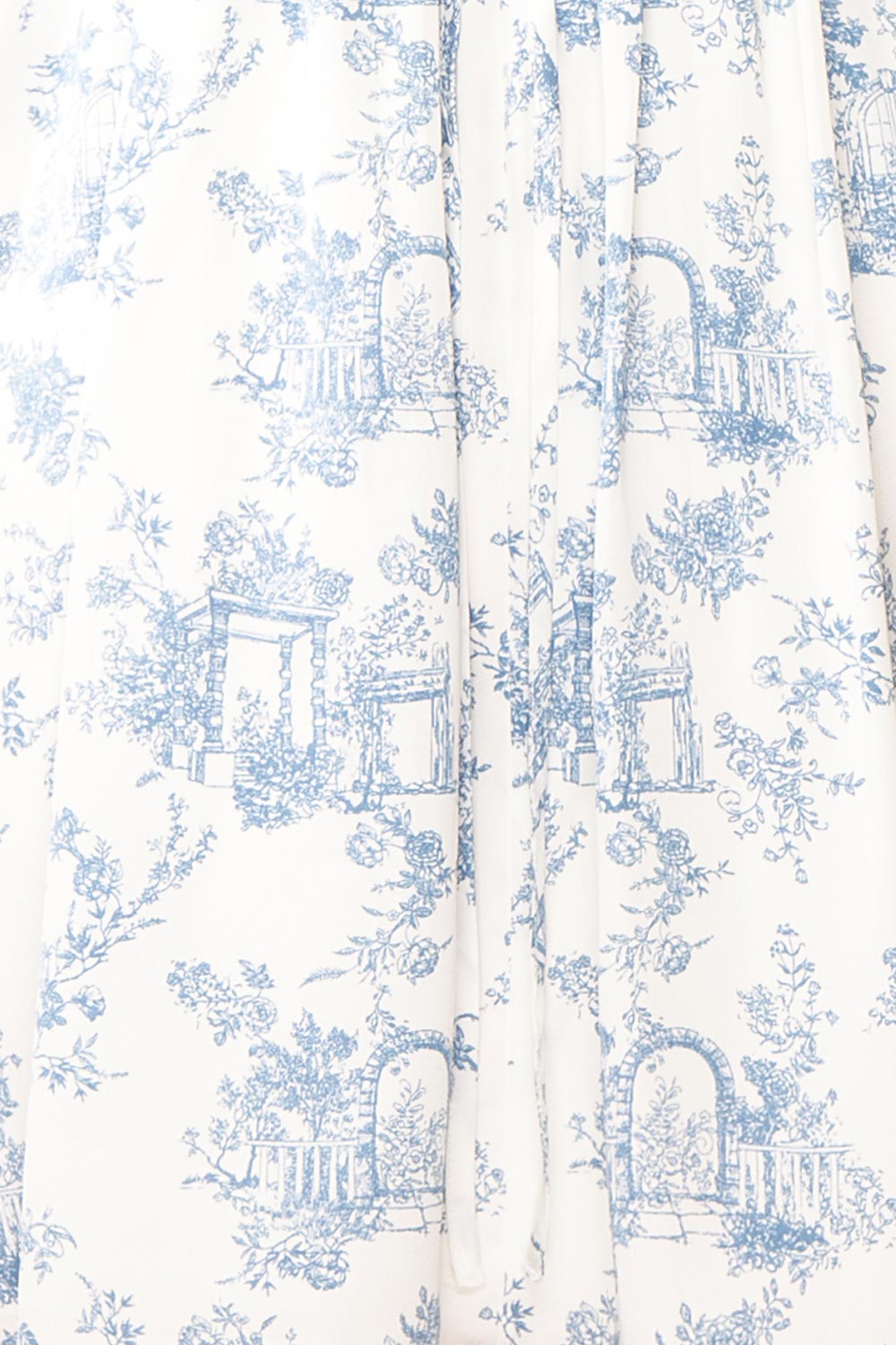 Thalia Short White & Blue Patterned Dress | Boutique 1861 fabric 