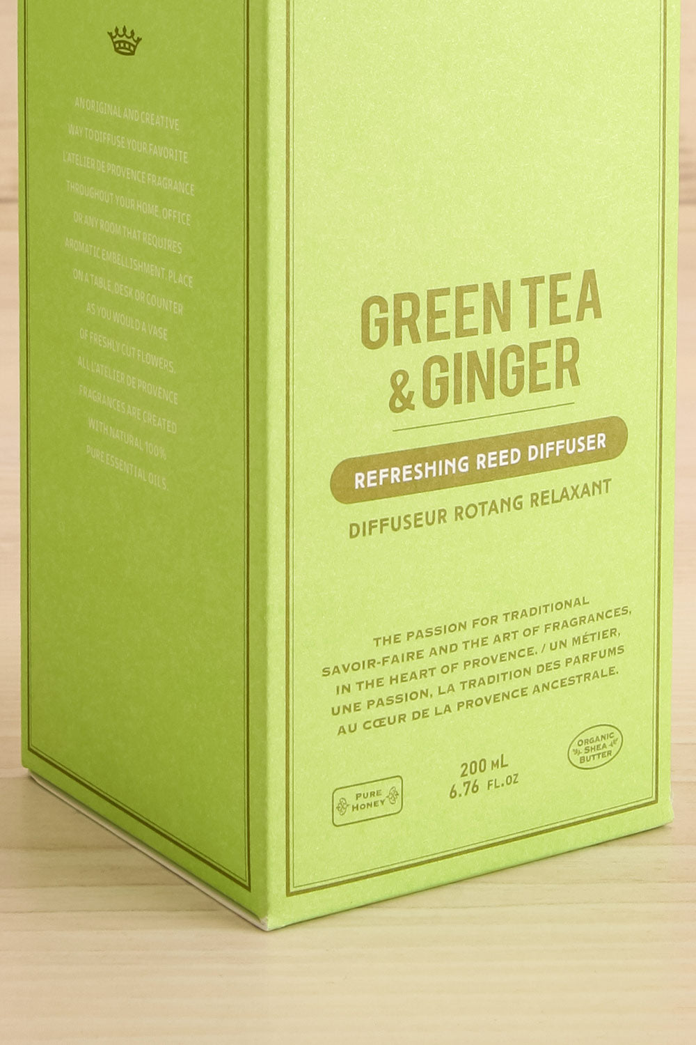 The Vert et Gingembre | Diffuseur Rotang | maison garçonne zoom