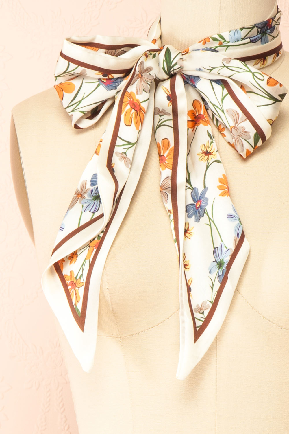 Thursday Floral Hair Scarf | Boutique 1861 bow close-up