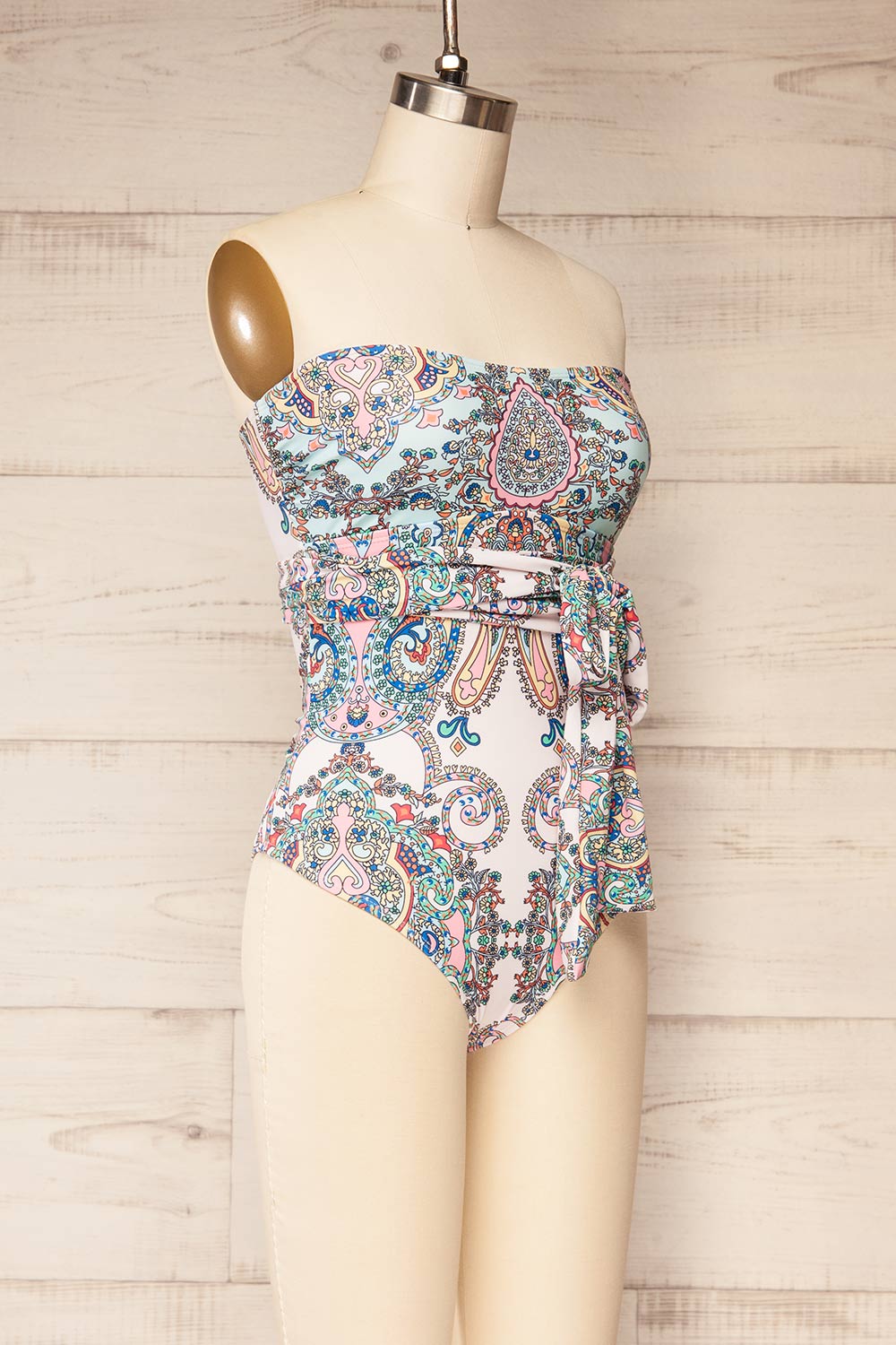 Tijuana One-piece Paisley Swimsuit | La petite garçonne side view