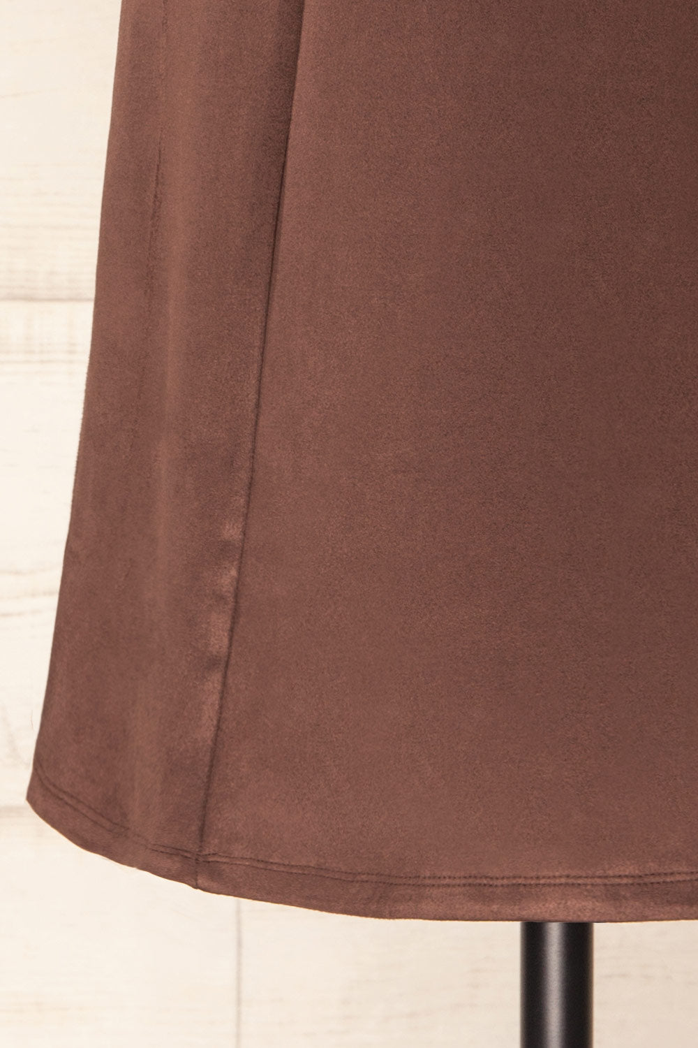 
Tilche Brown Short Suede Dress | La petite garçonne bottom 
