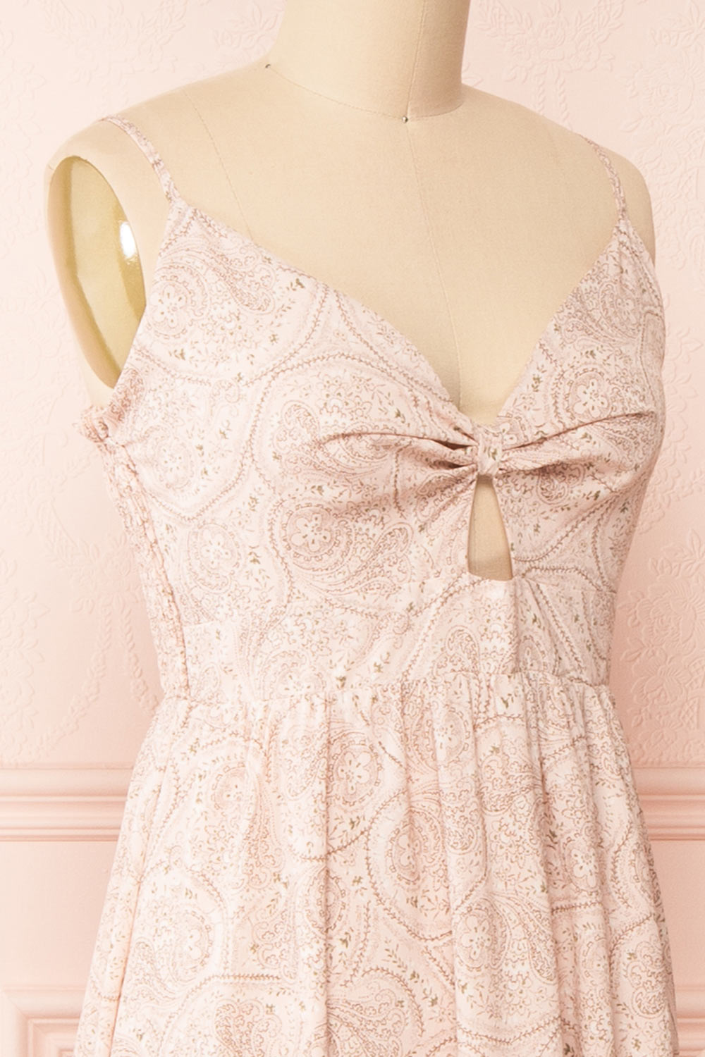 Ting Pink Paisley Maxi Dress Boutique 1861 Large