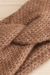 Tiraspol Brown Knit Headband | La petite garçonne flat close-up