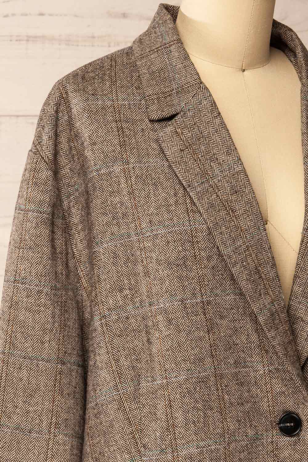 Tonota Oversized Chevron Blazer | La petite garçonne sid