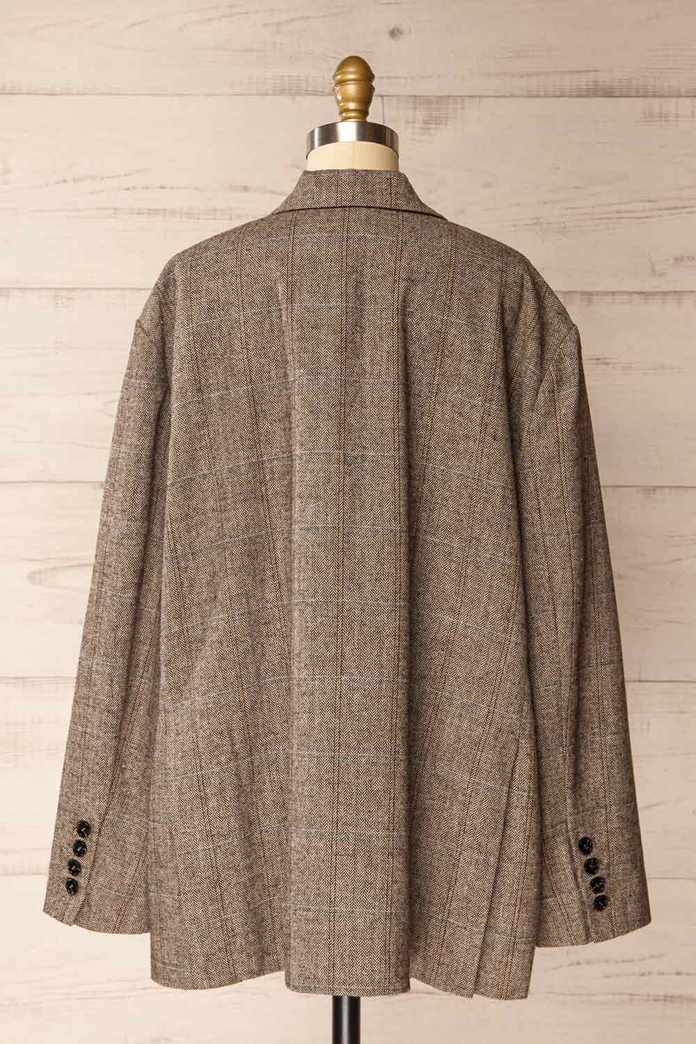 Tonota Oversized Chevron Blazer | La petite garçonne back view