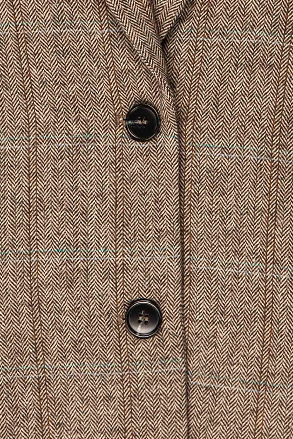 Tonota Oversized Chevron Blazer | La petite garçonne fabric 