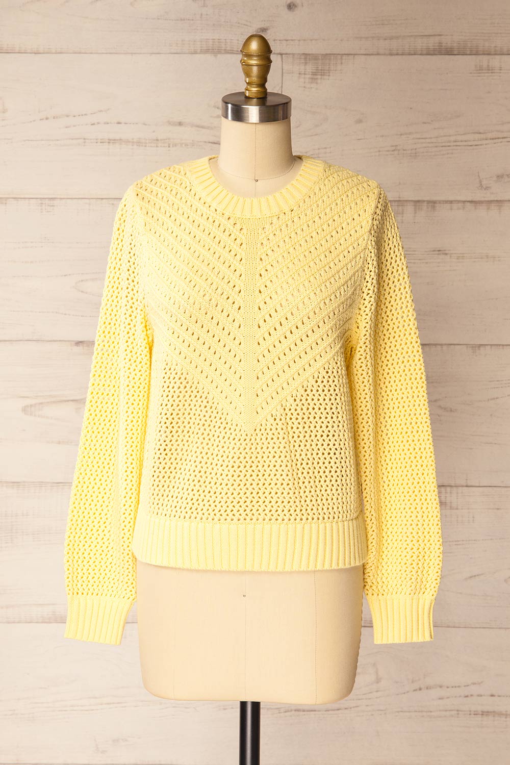 Tordham Light Yellow Knitted Sweater | La petite garçonne