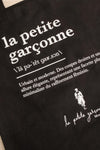 Tote Bag La Petite Garçonne Black | La petite garçonne close-up