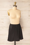 Tourcoing Short Black Skirt w/ Elastic Waist | La petite garçonne side view
