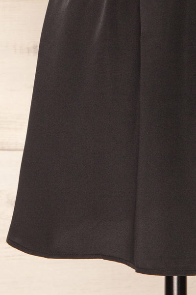 Tourcoing Short Black Skirt w/ Elastic Waist | La petite garçonne bottom