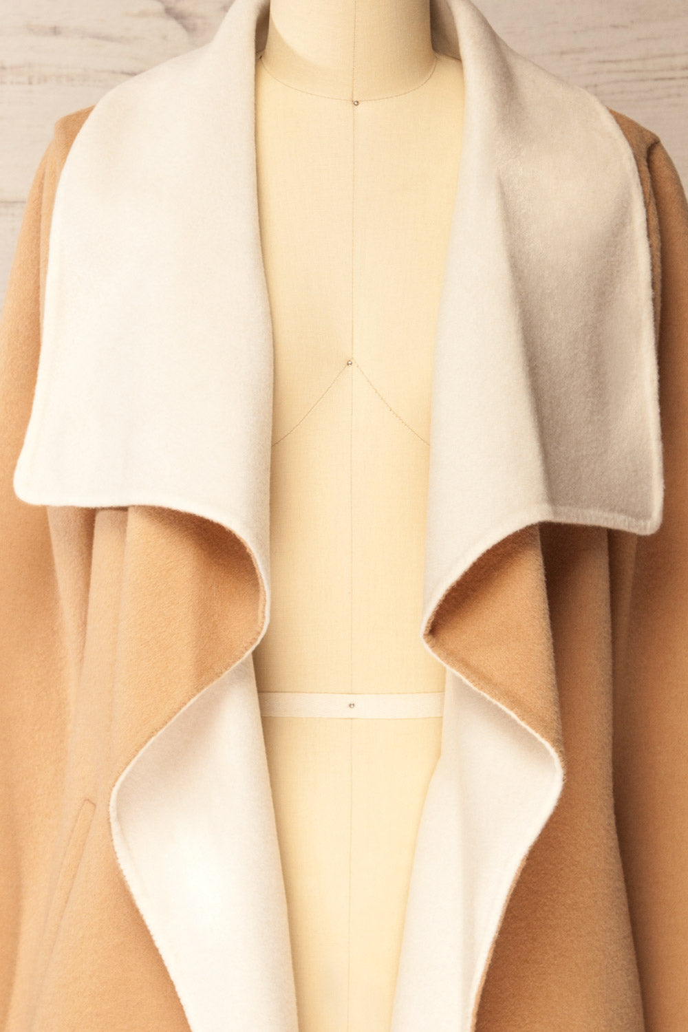 Treviso Two-Tone Wool Coat | La petite garçonne open