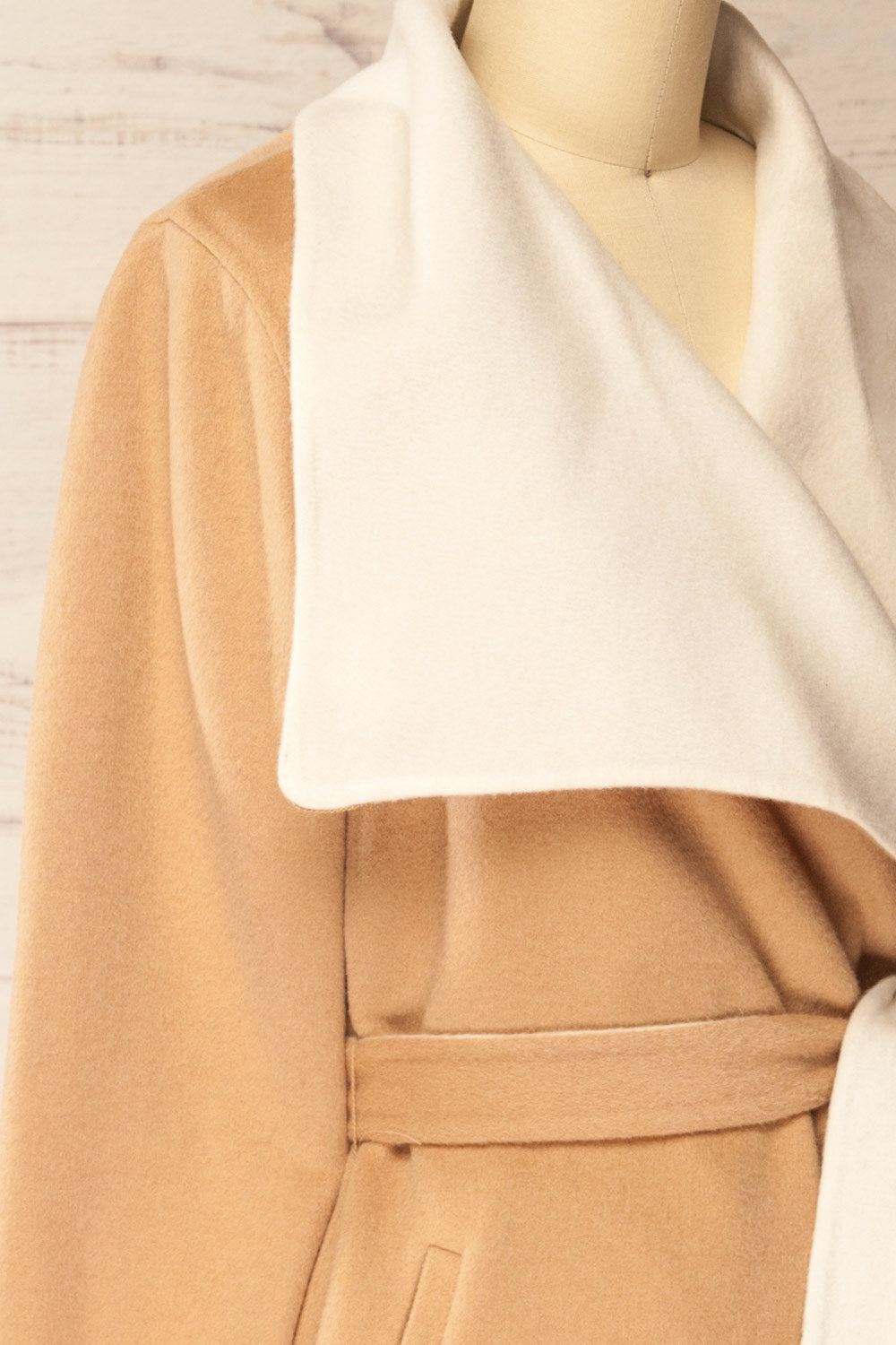 Treviso Two-Tone Wool Coat | La petite garçonne side