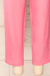 Trincao Pink Linen Pants with Drawstrings | La petite garçonne bottom