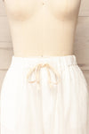 Trincao White Linen Pants with Drawstrings | La petite garçonne front