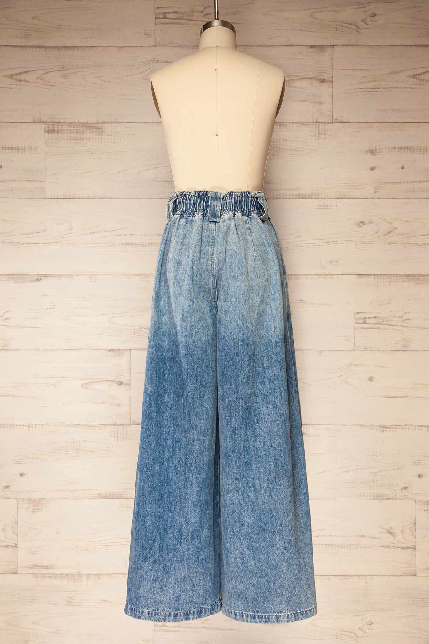 Tromso | Wide-Leg Denim Pants with Tie