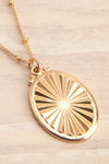 Trosa Gold Necklace w/ Medallion | La petite garçonne flat close-up