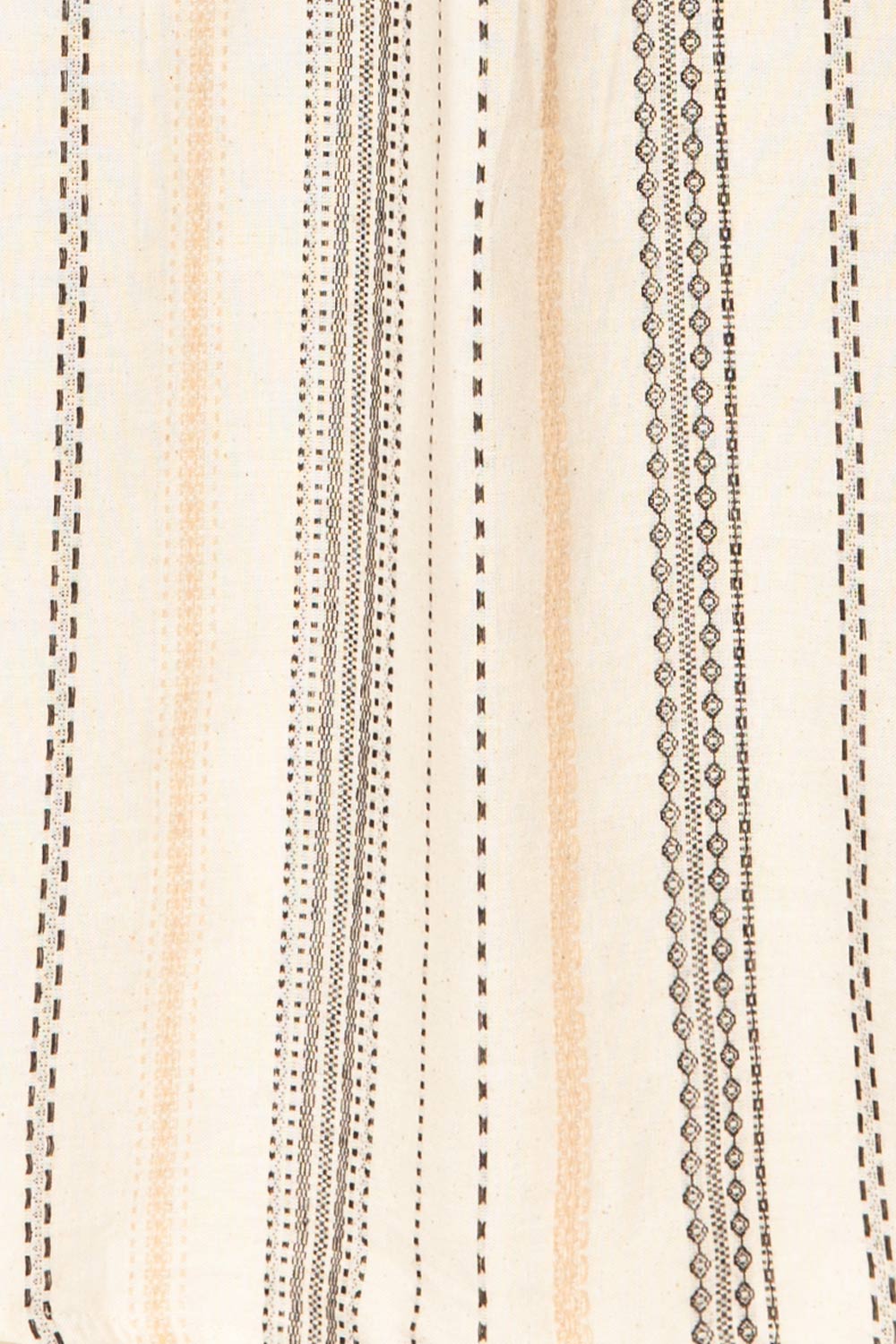 Tubah Black Long Sleeves Striped Button-Up Shirt  | La petite garçonne fabric 