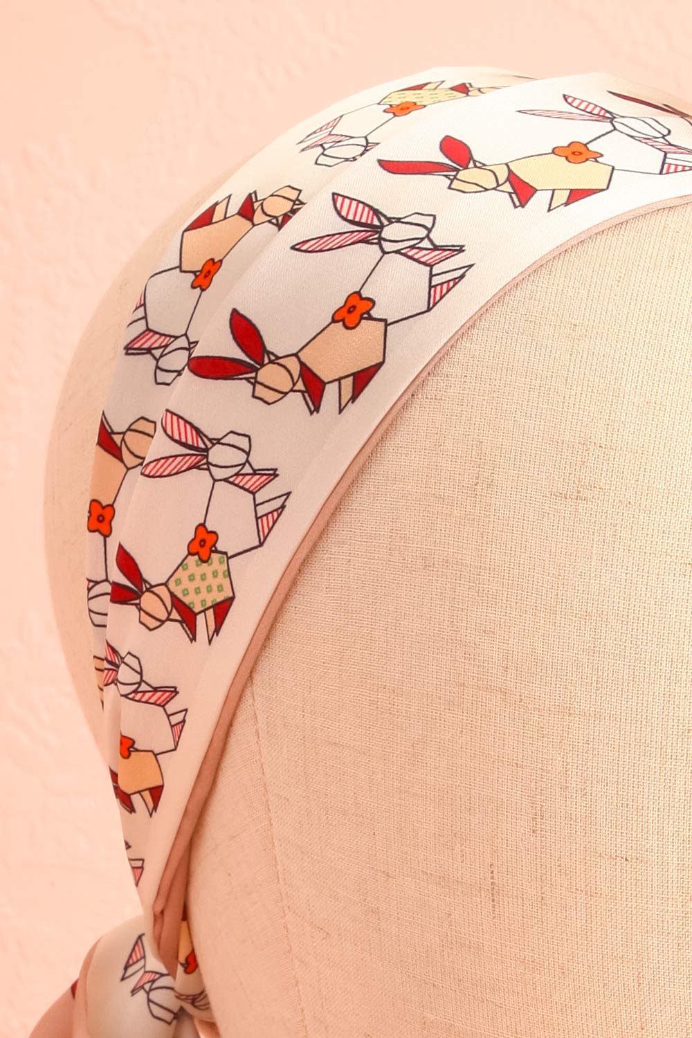 Tuesday Reversible Hair Scarf | Boutique 1861 head close-up