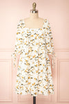 Tuline Short Floral Babydoll Dress | Boutique 1861 front view