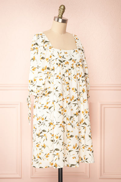 Tuline Short Floral Babydoll Dress | Boutique 1861 side view