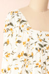 Tuline Short Floral Babydoll Dress | Boutique 1861  side close-up