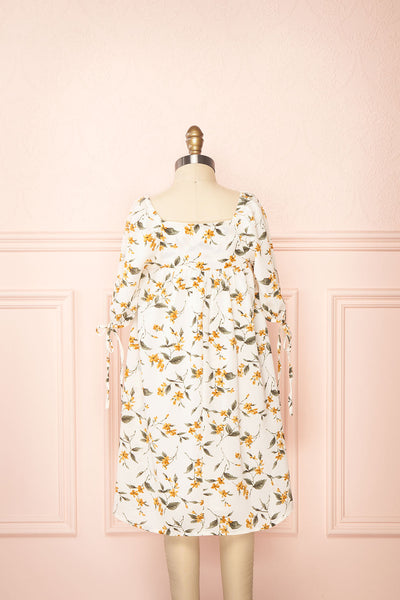 Tuline Mini Short Floral Babydoll Dress | Boutique 1861  back view