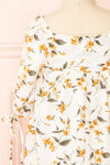 Tuline Mini Short Floral Babydoll Dress | Boutique 1861  back close-up