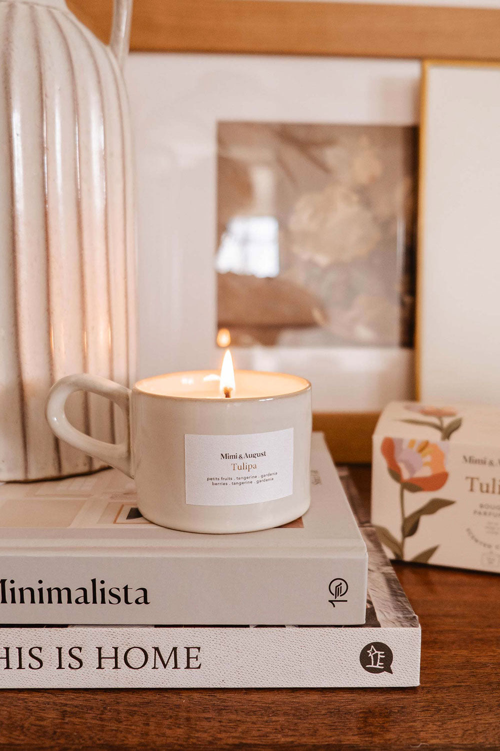 Tulipa Reusable Candle - 3 Options | Maison garçonne mug lifestyle