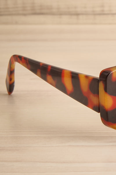 Tulsa Leopard Print Sunglasses | La petite garçonne branch close-up