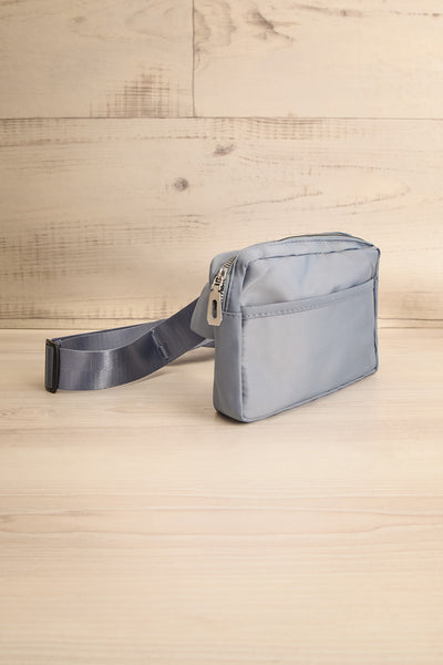 Tumkur Blue Adjustable Belt Bag | La petite garçonne side view