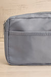 Tumkur Blue Adjustable Belt Bag | La petite garçonne front close-up