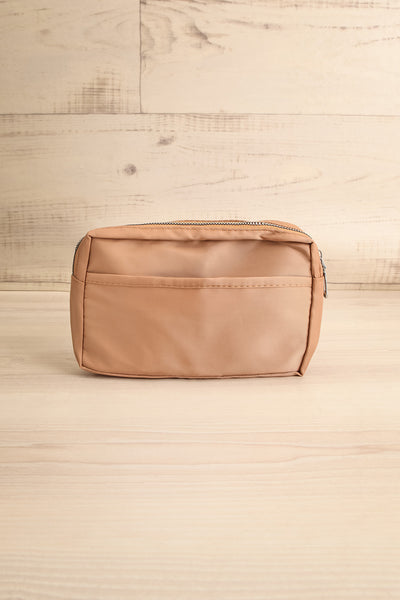 Tumkur Brown Adjustable Belt Bag | La petite garçonne front view