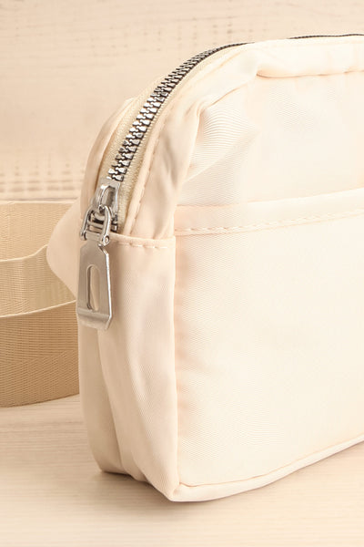 Tumkur Ivoire Adjustable Belt Bag | La petite garçonne side close-up
