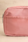 Tumkur Pink Adjustable Belt Bag | La petite garçonne front close-up