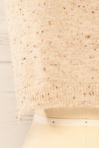 Tyrol Beige Soft Knitted Pullover Scarf | La petite garçonne bottom